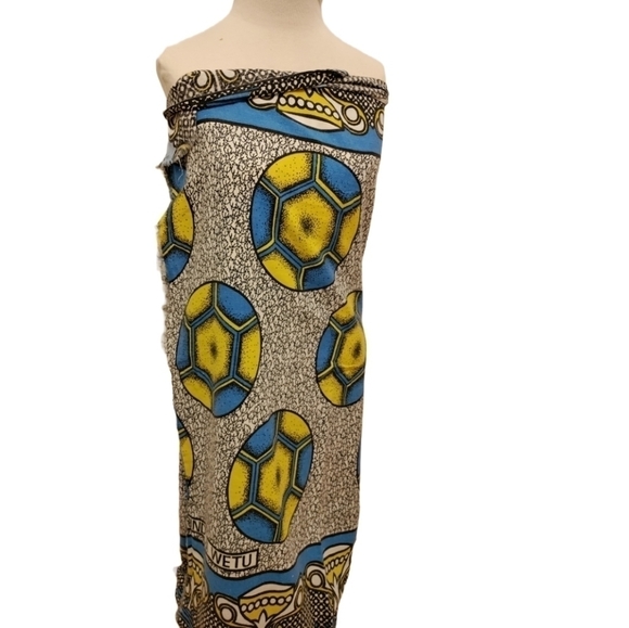 AFRICAN MASAI Kenya Katenge Cotton Soccer Fabric Wrap Scarf Towel - Picture 11 of 12